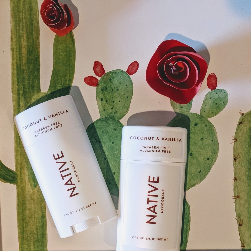 NIB 2 native deodorants coconut & vanilla